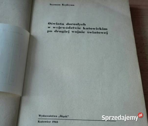 Oświata dorosłych w województwie katowickim II Gdańsk sprzedam