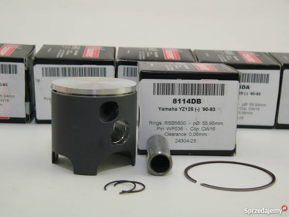 TŁOK komplet tłokowy WOSSNER 5595 mm selB YZ 125 Zabrze