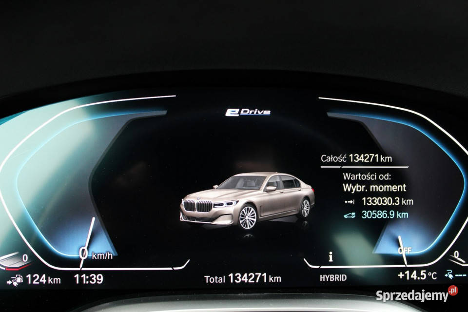 BMW 745 Salon FV23 Skóra Nawigacja Kamera HUD złoty Sokołów