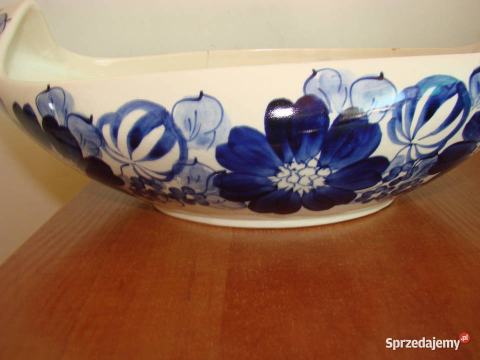 Włocławek fajansowa łódka do ikebany Pruszcz Gdański