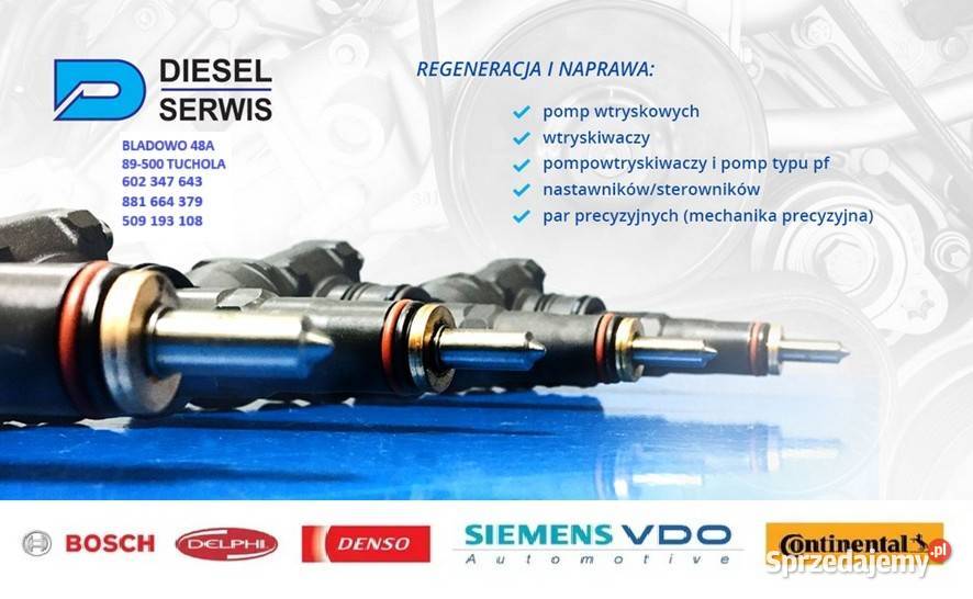 REGENERACJA DIAGNOSTYKA SEKCJIELEMENTÓW osobowe Pompy wtryskowe kujawsko-pomorskie Bladowo