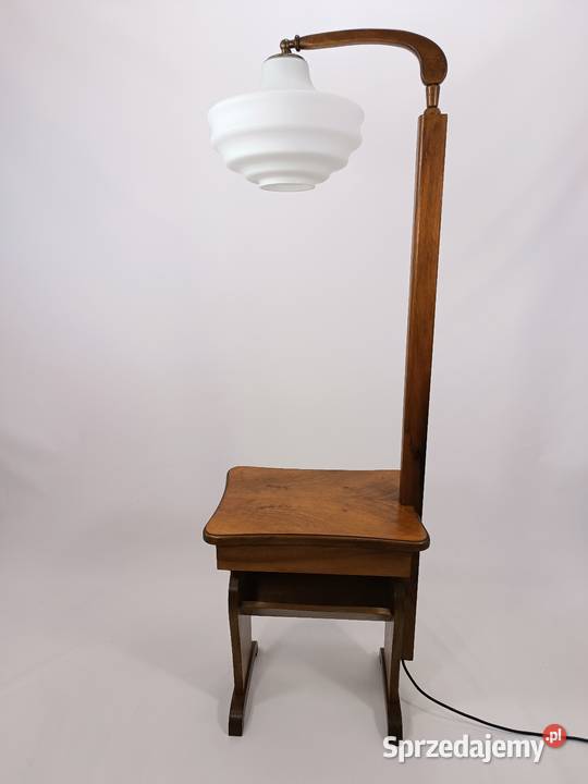 Lampa podłogowa ze stolikiem Art Deco lubuskie Zielona Góra