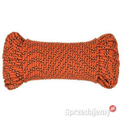 vidaXL Linka żeglarska pomarańczowa 3 mm 25 m Pozostałe