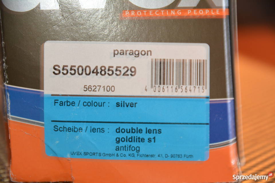 Gogle Narciarskie UVEX typ Paragon double lens Poznań sprzedam