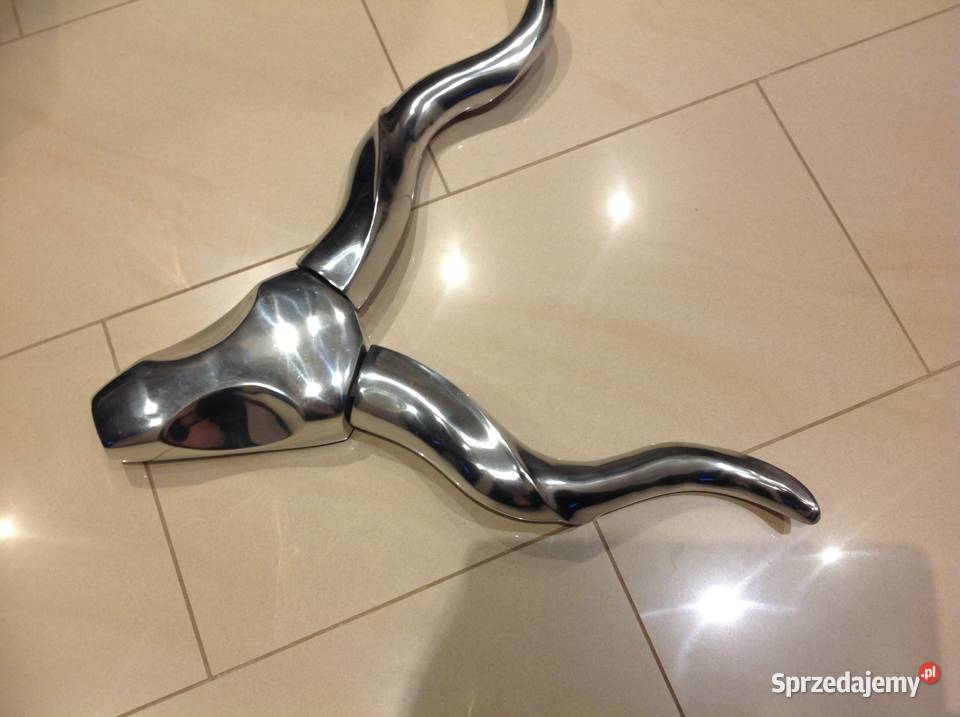 Rogi Poroże Srebrne Aluminiowe Dekoracja Ścienna
