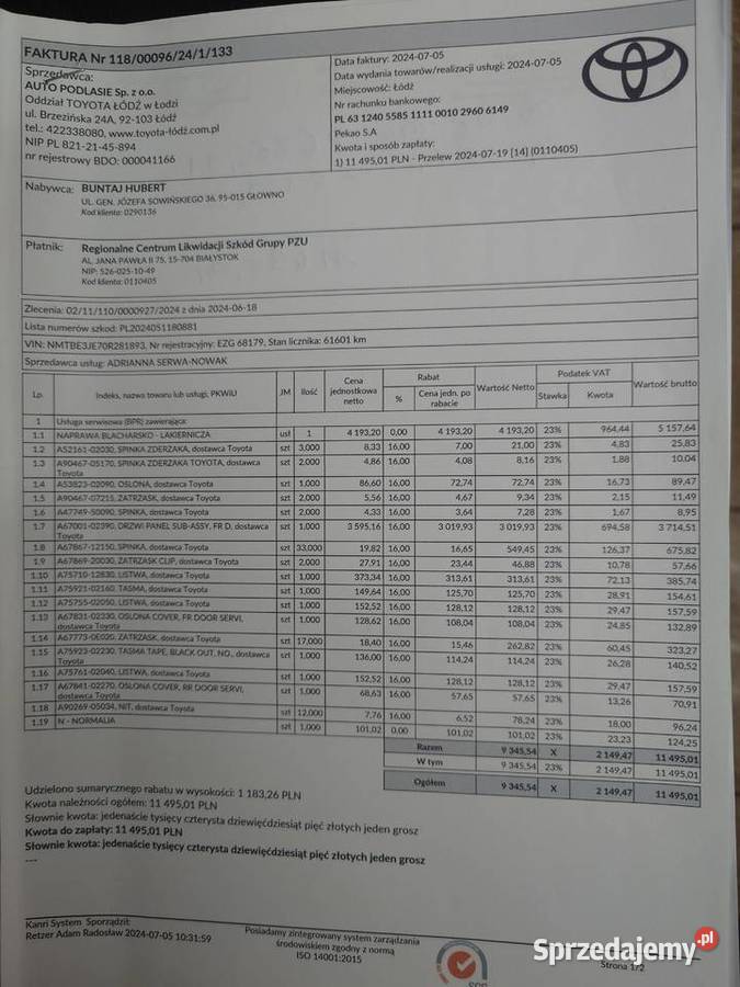TOYOTA COROLLA CLASSIC PLUS sprzedam