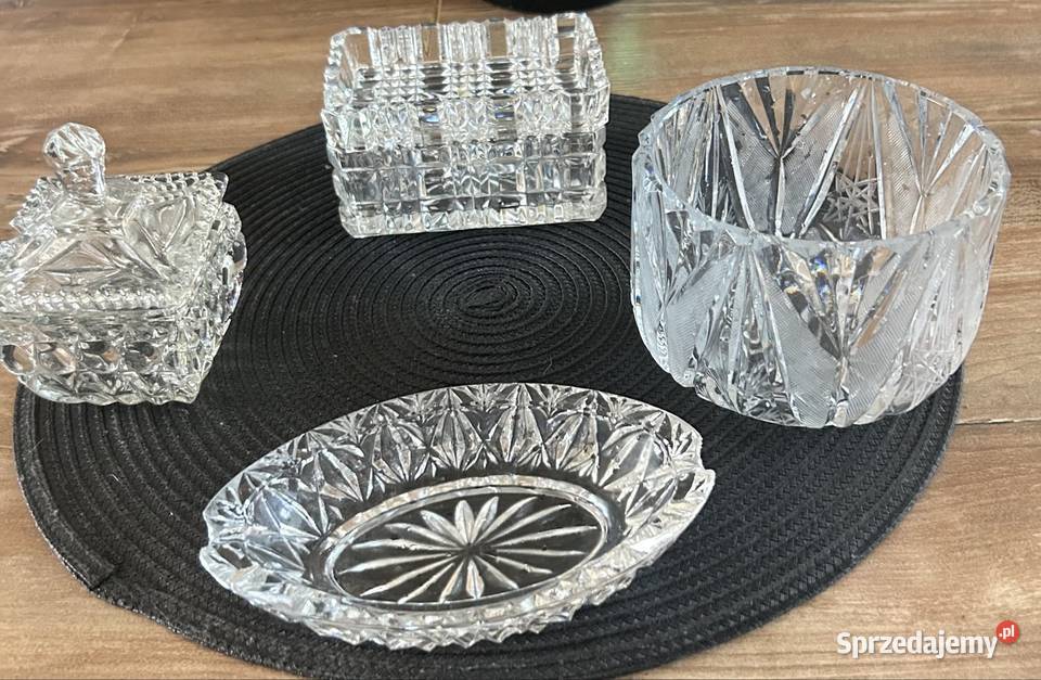 Zestaw kryształów PRL Warszawa