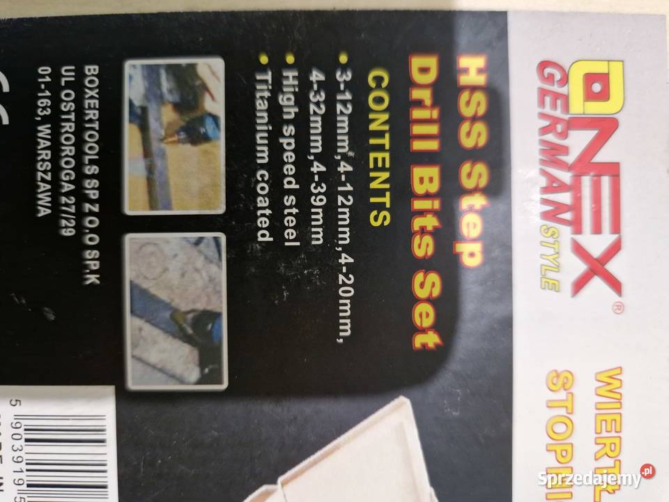 Onex Wiertła Onex stożkowe 339 mm OX020 5 el Głogowa