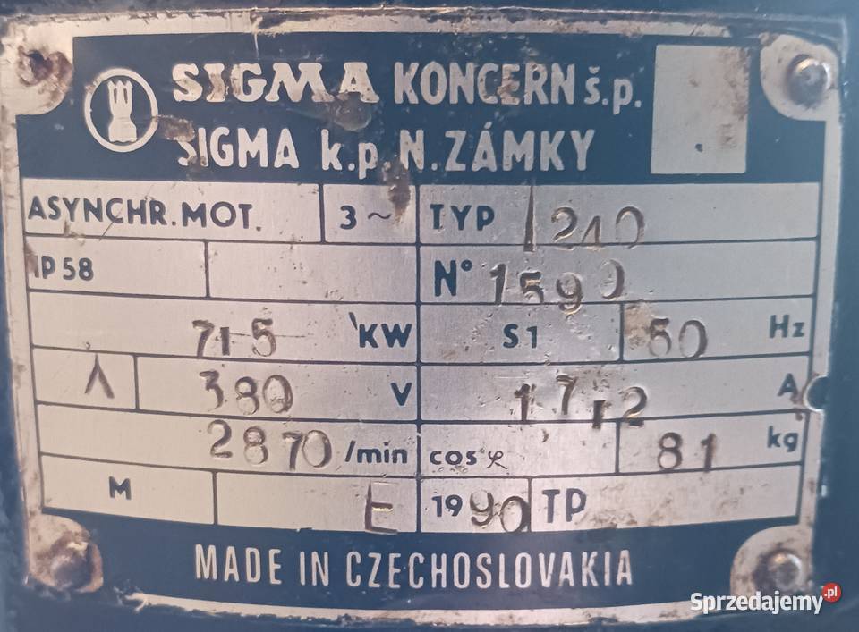 Pompa głębinowa SIGMA CVBU 0704 76 kW Wydajność Olesno