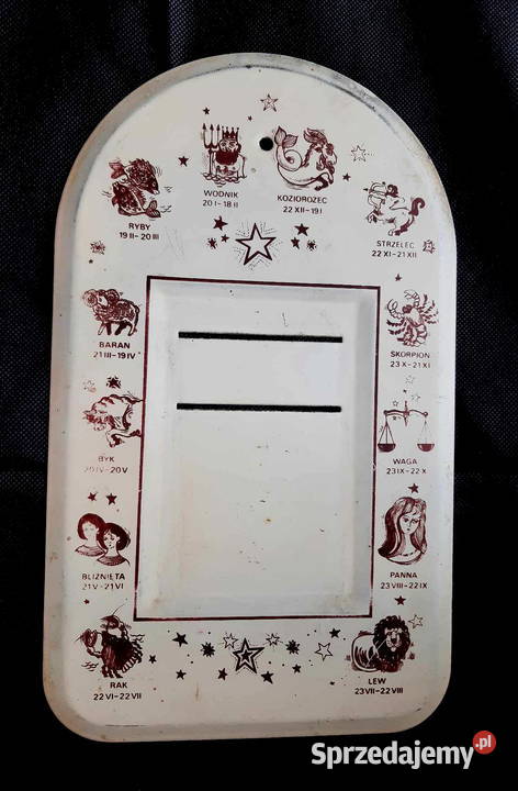 Stara EMALIA PRLpodkładka pod kalendarz zrywkowy Łódź