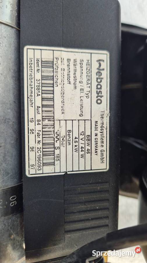 NOWE WEBASTO BBW46 OGRZEWANIE WODNE12V 46kw VW wielkopolskie