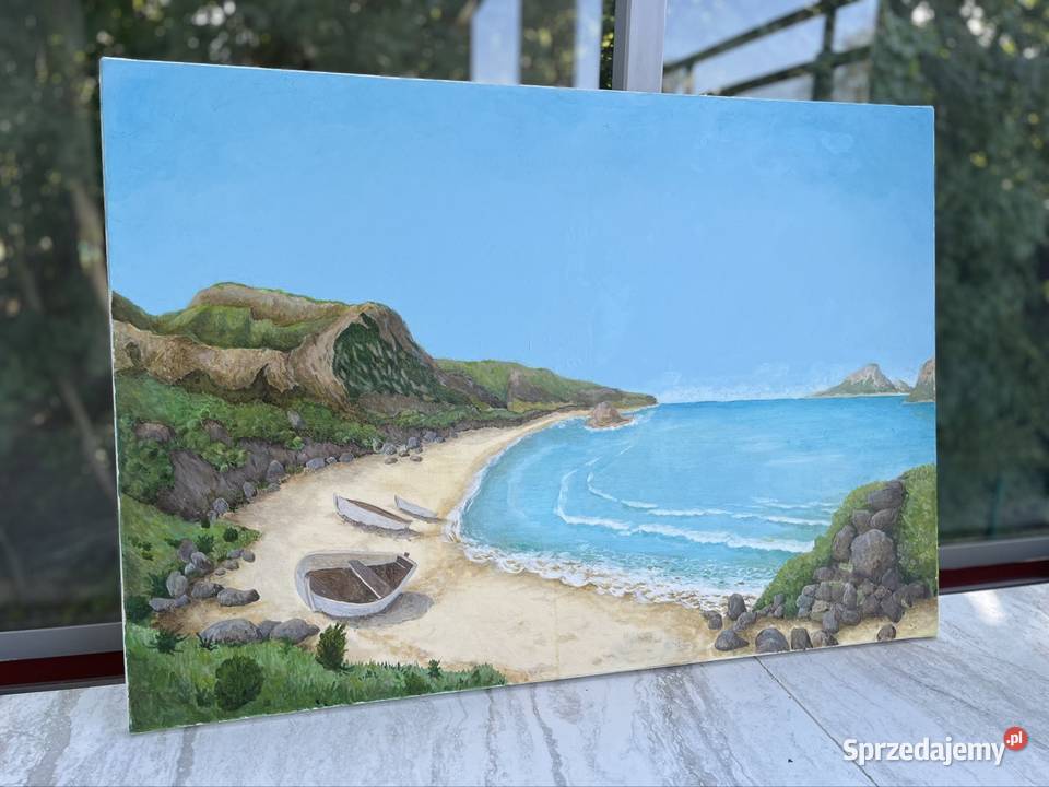 Obraz olejny pejzaż 100x70 Wrocław