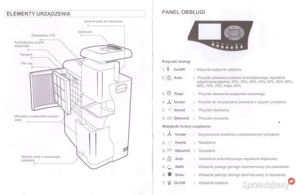 OSUSZACZ NAWILZACZ JONIZATOR OCZYSZCZACZ Inowrocław