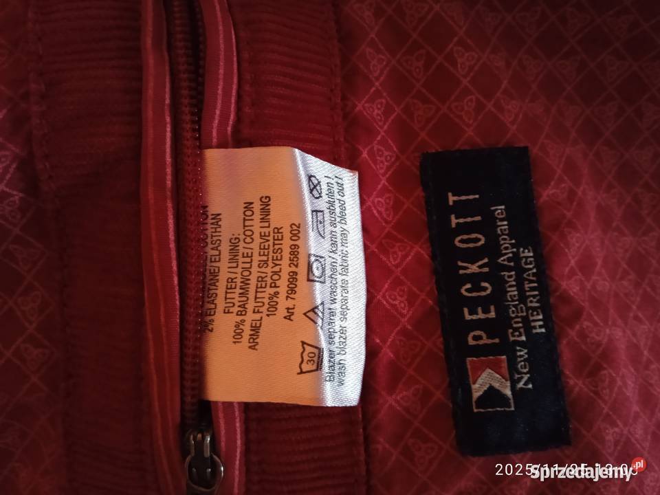 Sprzedam marynarkę męską firmy peckott Rozmiar L Kwidzyn