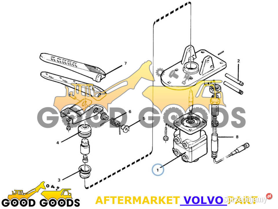 VOLVO ZAWÓR PEDAŁU HAMULCA 11704582 11063714 mazowieckie Władysławów sprzedam