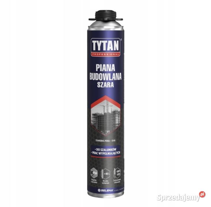 TYTAN PIANA MONTAŻOWA BUDOWLANA SZARA DO Piany montażowe