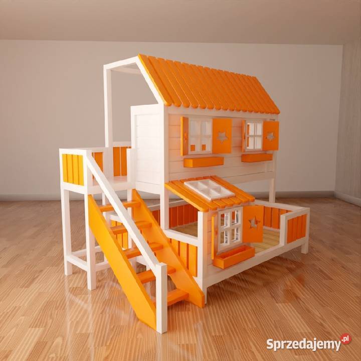 Łóżko piętrowe domek dzieci RATY 140x180 Lublin