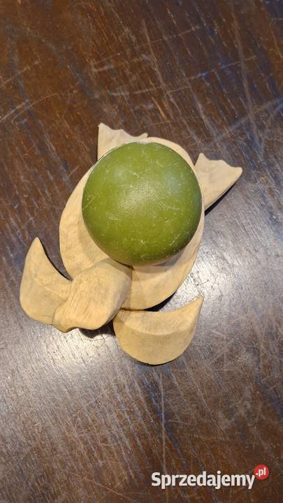 Stara ZABAWKA z drewna ŻÓŁW ręczna pracarzeźba Dla Dziecka Lublin