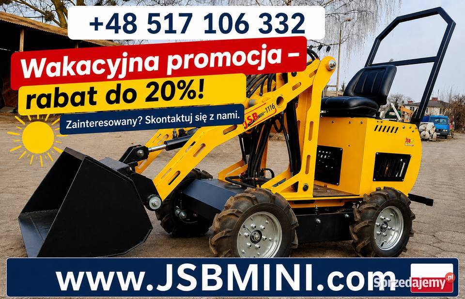 MINI ŁADOWARKA KOŁOWA MSL116 JSB Lubicz Dolny