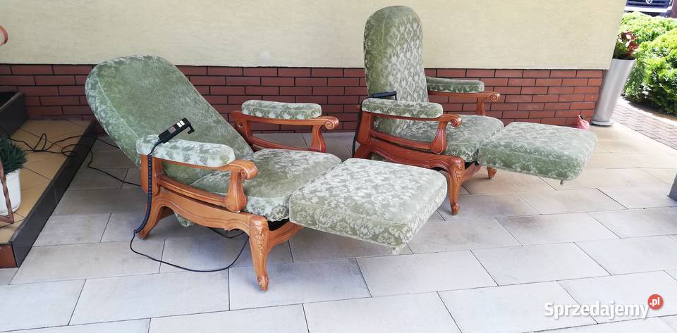 Fotel stylowy relaks ludwik zielony seniora na Garwolin