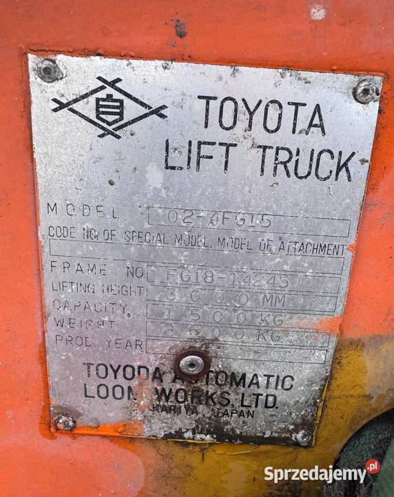 Toyota 024fg15 Wartkowice