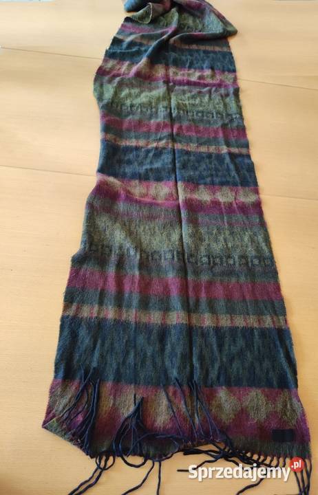 długi wełniany ciepły szal szalik chusta narzuta świętokrzyskie Kielce