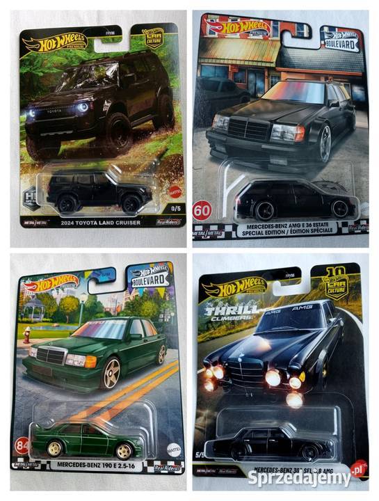 Hot Wheels Premium zestaw 4 x premium stan Samochody i pojazdy Jaworzno