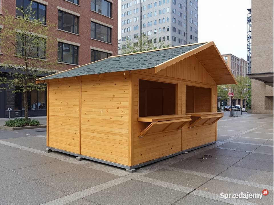 DOMEK HANDLOWY 2 DREWNIANY KIOSK SKLEPIK