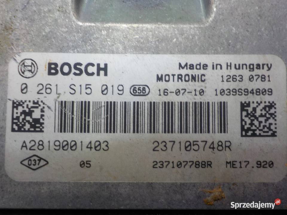 SMART FORFOUR II 16r 5D sterownik komputer Suków