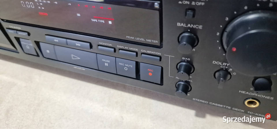 Magnetofon Sony TCK590 Stereo Cassette Deck 3 Międzychód sprzedam