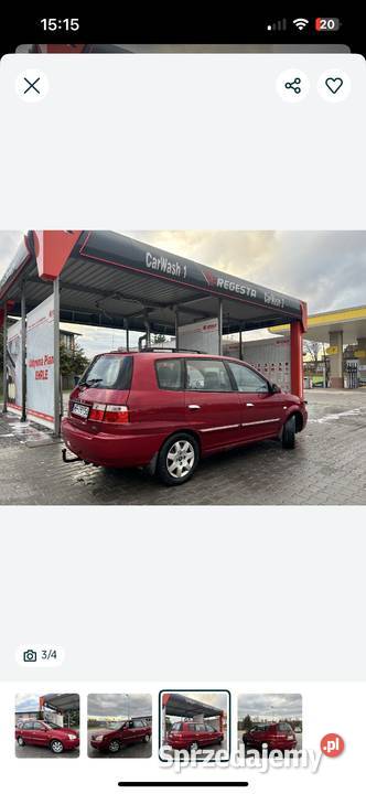 Kia Carens 20 CRDi 112 2003 HAK manualna Pińczów