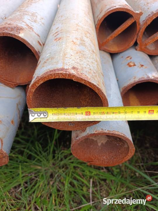 Rury stalowe fi 133 mm słupki Czarny Las sprzedam