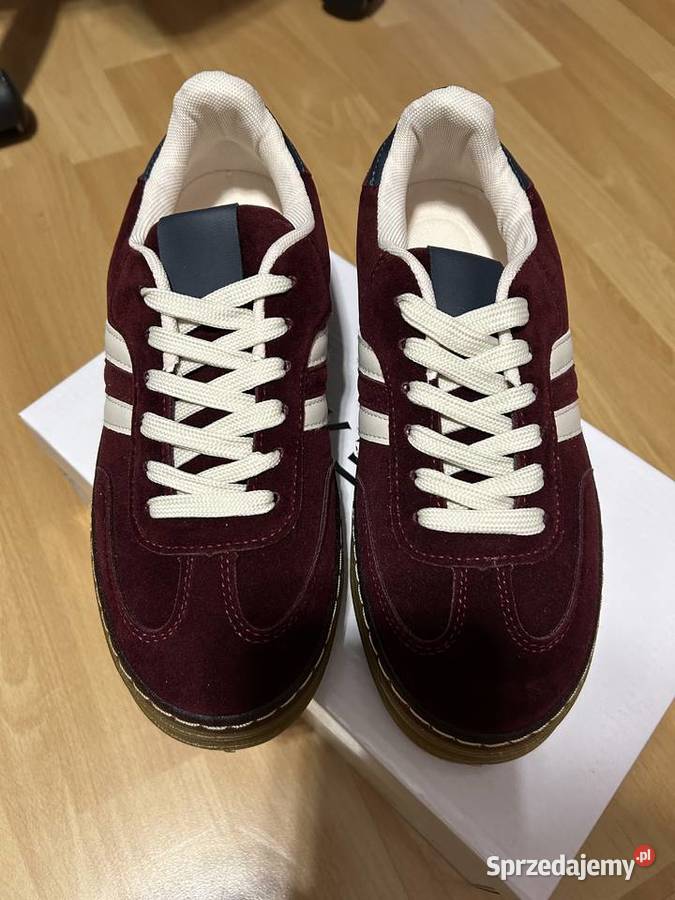 Buty damskie burgundowe 39 25 mazowieckie sprzedam
