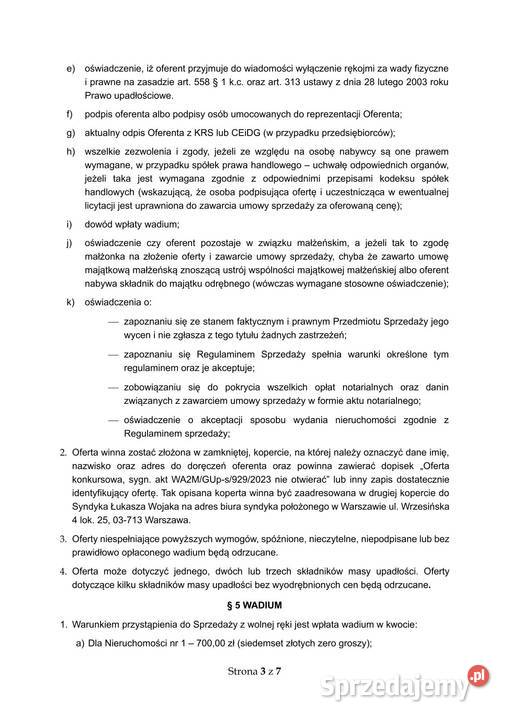 Syndyk sprzeda udziały w drogach w Warszawie Warszawa