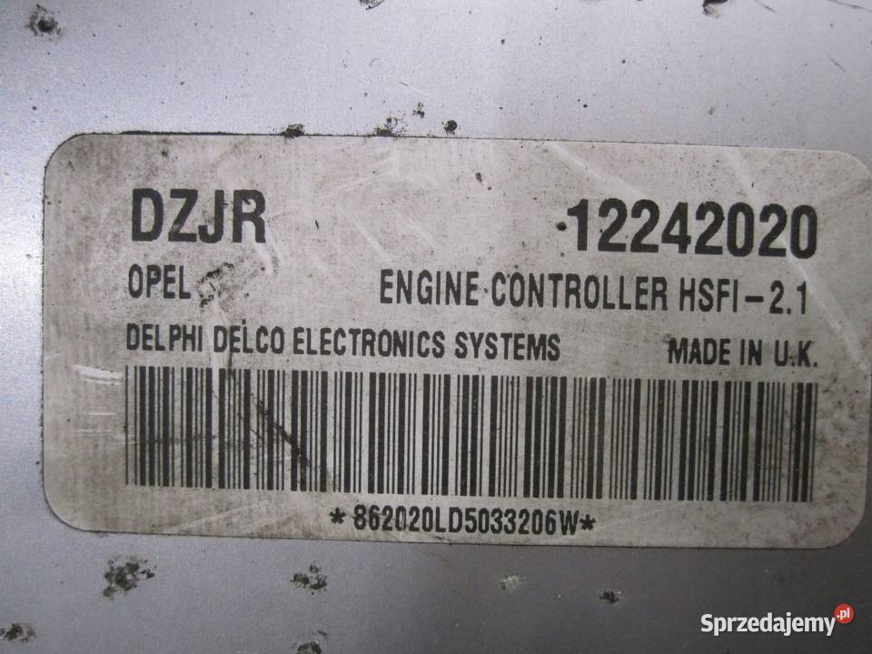 OPEL ZAFIRA 16 16v komputer sterownik silnika Kielce sprzedam