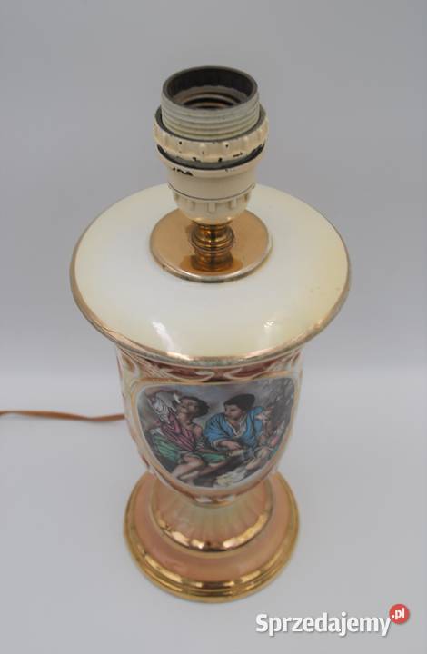 Piękna stara porcelanowa lampka Włochy Poznań sprzedam
