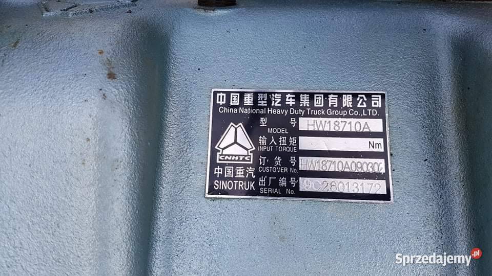 Chiński silnik WD615 99 302kW 2200rmin Pozostałe Zbylitowska Góra