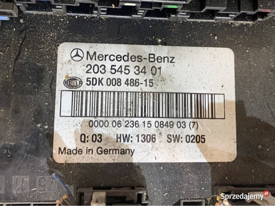 Moduł sterownik sam 2035453401 mercedes c w203 Szczecin