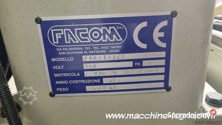 Wiertarka przelotowa FACOM Facom foratrice lubuskie