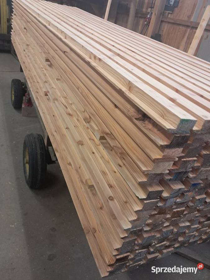 Lamele modrzew elewacja deska Łódź