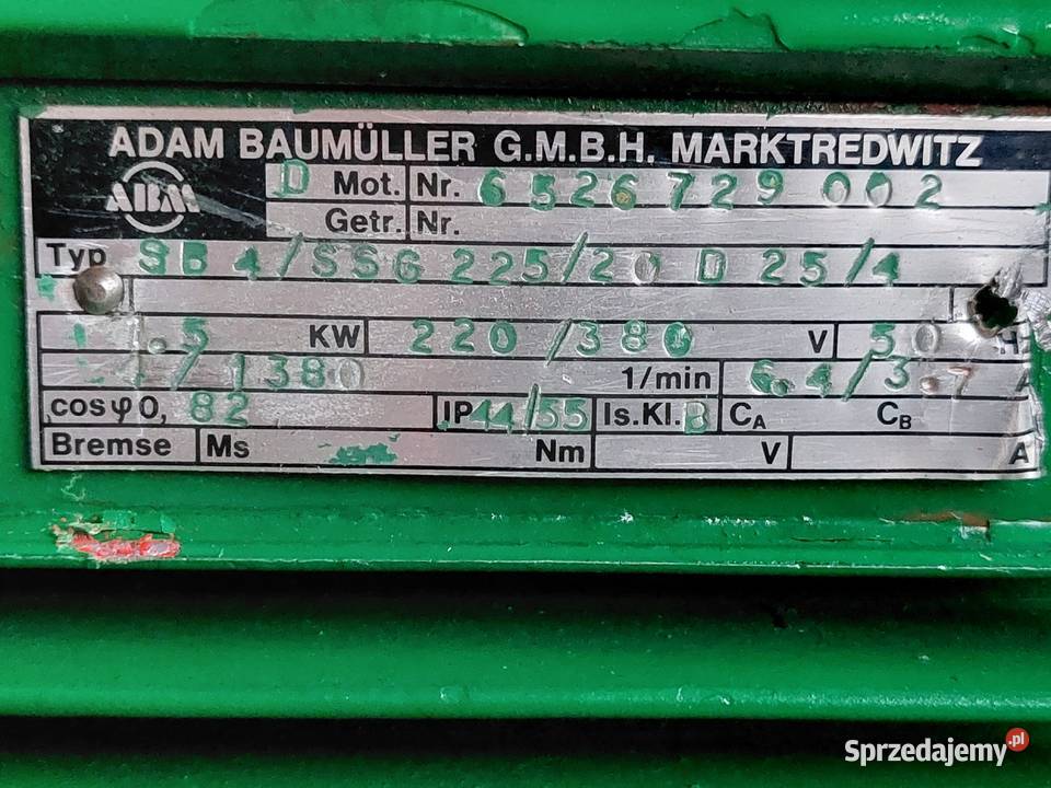 Motoreduktor kątowy 15kw 4obrmin Biznes i Przemysł wielkopolskie Mała Wieś sprzedam