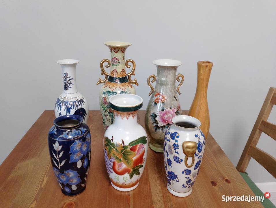 Piękne Dzbanki Antyki Porcelana Wypalane małopolskie