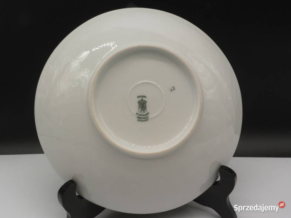 Porcelanowa pateratalerz z różą Schumann Arzberg Raszków