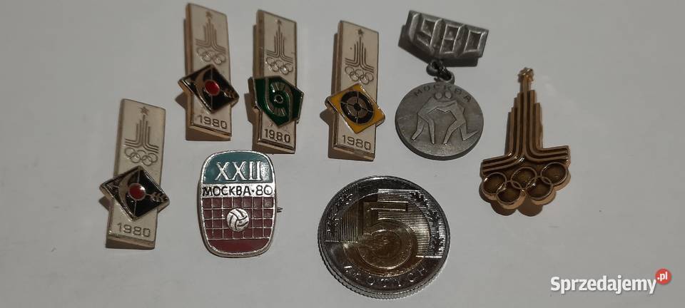 odznaki 7 Olimpiada Moskwa 1980 Rosja ZSRR 9 Pozostałe Warszawa