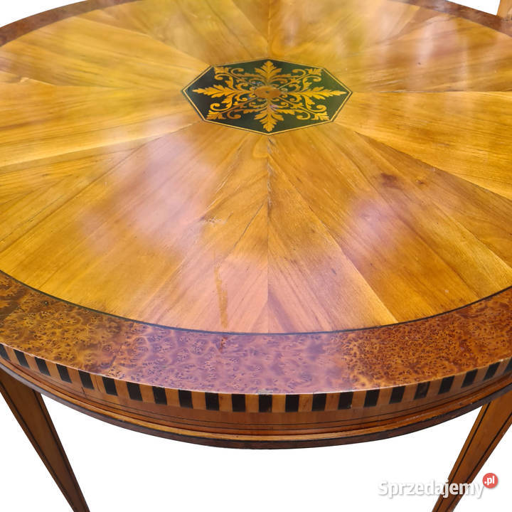 KOMPLET KAWOWY INTARSJOWANY Szczecin sprzedam