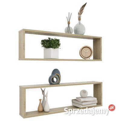 vidaXL Półki ścienne kostki 2 dąb sonoma Półki Warszawa