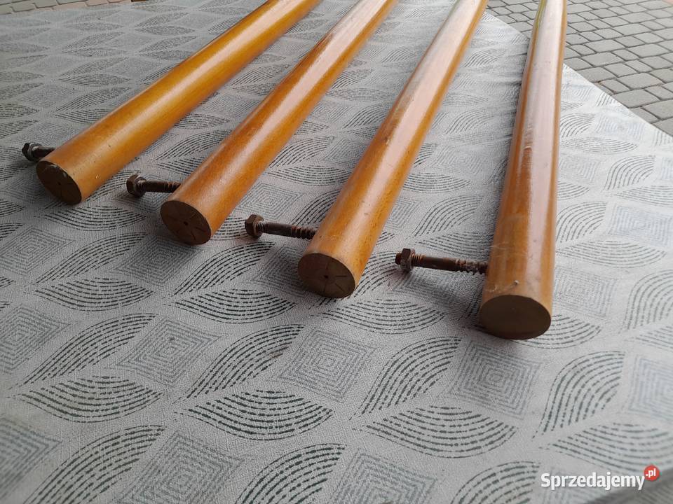 Drewniane nogi do stołu prl retro Skierniewice