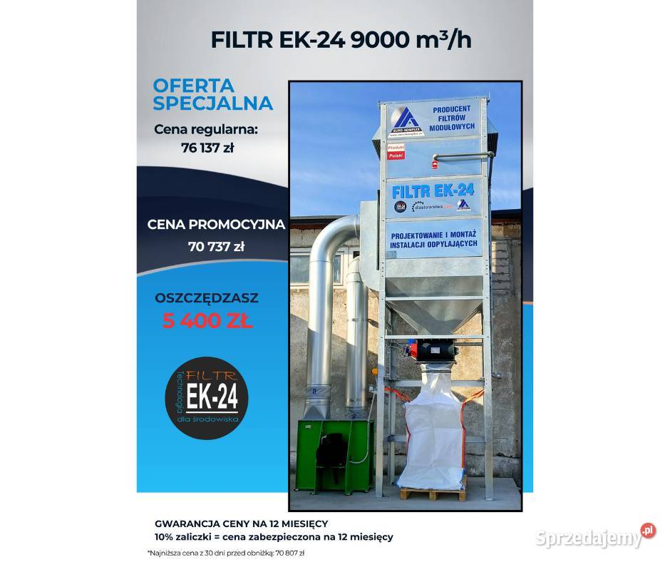 Filtr EK24Odciąg trocin 9000mh teraz 5400 taniej podkarpackie Stalowa Wola