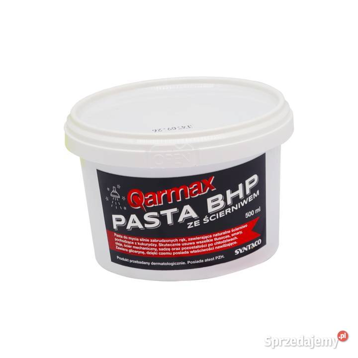PASTA BHP DO RĄK ZE ŚCIERNIWEM QARMAX 500ml 05L sprzedam