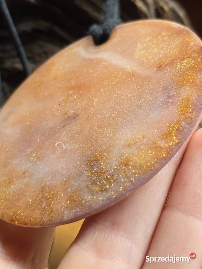 Naszyjnik z żywicy epoksydowej boho średnica 7 podkarpackie